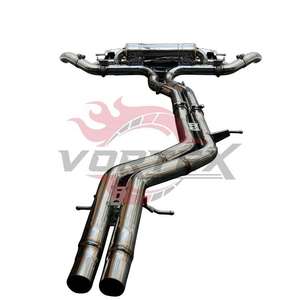 Escape Trasero de Alto Flujo Vortex de Acero Inoxidable Pulido para AUDI Q8 3.0T 2019-2024 - Product Image 1