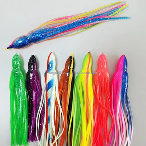 Grandi giochi Offshore da 5 ''a 16'' ''Trolling gonne sostitutive di polpo di calamaro attirano gonne di calamari traina di tonno Marlin di acqua salata - Product Image 6
