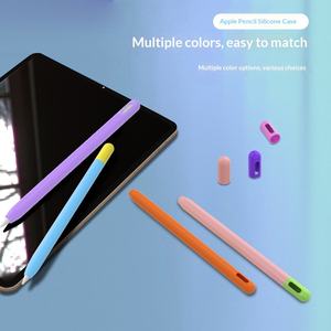 Nouveauté pour le stylet <span class=keywords><strong>Pencil</strong></span> 2e génération, étui de protection en silicone de couleur unie pour iPad, stylet tactile pour le dessin - Product Image 3