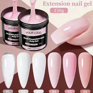 Gel de construction pour ongles nude en gros, prix compétitif, gel couleur nude pour extension d'ongles, OEM, gel UV souple de construction - Product Image 4