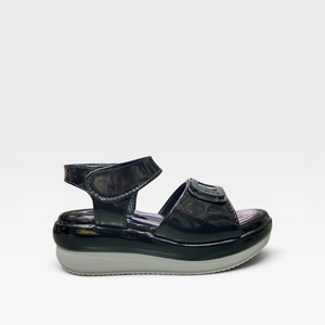 Sandalias de Plataforma de Cuero Charol Negro para Niñas Marcus con Correa de Hebilla, Zapatos Casuales para Niñas de 4-6 Años, Calzado de Verano Cómodo y a la Moda - Product Image 3