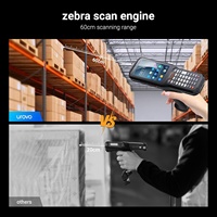 Lecteur de codes-barres 2D portable 4G Wi-Fi 6 avec poignée NFC, PDA robuste IP68 pour l'inventaire d'entrepôt, système d'exploitation Palm Stock Intel