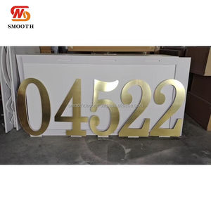 Chiffres lumineux géants LED lisses avec bandes LED en fer pour la décoration de fête d'anniversaire, mariage, centre commercial, école et bâtiments - Product Image 4