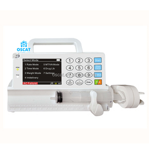 Pompe à perfusion vétérinaire réutilisable OSCAT EX-14 pour chiens, pour usage en clinique vétérinaire, avec mode de pesage et bibliothèque de médicaments - Product Image 1