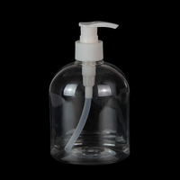 Flacon de désinfectant pour les mains en plastique de 500 ml avec pulvérisateur à pompe en stock