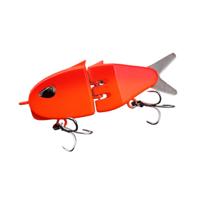 Señuelo de silicona multiarticulado de 6.5g de hundimiento lento para agua media, colorido, con doble anzuelo, señuelo biónico universal para lubina y culter. - Product Image 4