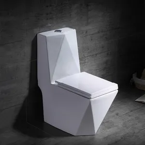 Factory Price Modern Design Siphonic Easy-Cleaning One Piece Soft Close Ceramic Toilet For Bathroom Toilet Set