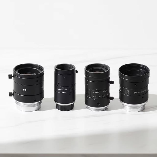 Sample Creation Optical Industrial Lens C-Mount Ultra-clear 2/3" F2.8-F16 8mm-50mm Ultra-low Distortion FA 8MP-10MP OEM