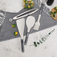 Spatule de cuisine moderne et simple, louche, pince, ustensiles de cuisine en silicone antiadhésif de qualité alimentaire