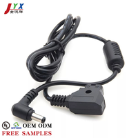 Câble d'alimentation DC renforcé JYX 20AWG à angle droit D-Tap vers 5.5x2.5mm avec isolation PVC pour rig de caméra de cinéma