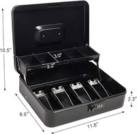 Caisse à monnaie en métal durable OEM TC-01 avec plateau à monnaie et serrure à combinaison - Coffre-fort