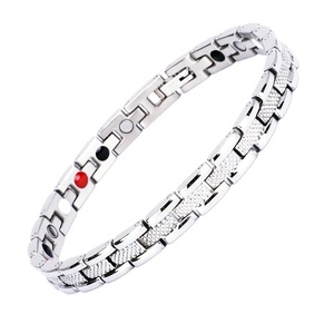 Pulsera de Acero Inoxidable con Logotipo Personalizado 4 en 1, Terapia Magnética, Equilibrio, Patrón de Serpiente, Impermeable, Pulsera de <span class=keywords><strong>Iones</strong></span> <span class=keywords><strong>Negativos</strong></span> - Product Image 5
