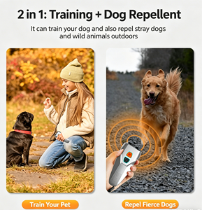 Repellente Ultrasuoni per Cani con Doppio Trasduttore, Luce LED Stroboscopica e Vibrazione, Portata 10-15M, Senza Scosse, Antiabbaio, Ricaricabile 800mAh - Product Image 4
