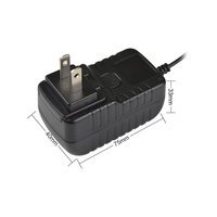 Adaptador de Pared con Enchufe Intercambiable de 16.8W 12V 1.4A, Enchufe Intercambiable para UE, Reino Unido, EE. UU., Australia, OVP, OCP, SCP, Sensor LED para Humidificador, CE, UKCA, RoHS, OEM