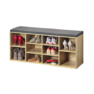 Scarpiera verticale moderna e compatta DU'S con seduta a divano e ampio spazio contenitore per scarpe e stivali - Product Image 4
