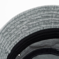 Gorro de pescador de algodón lavado teñido con pigmento y logotipo bordado Unisex de alta calidad personalizado al por mayor, sombrero de pescador de Color sólido Vintage