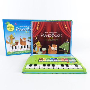 Wholesale Orff Percussion 20-Key Cartoon Electronic Keyboard Interactive Toy Music Enlightenment <b>Book</b> - Product Image 1