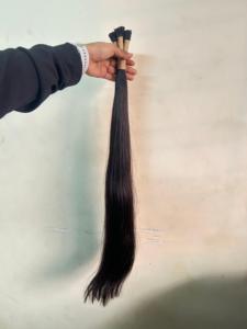SWAMIJI WORLD TRADE Exportateur Indien Extensions de Cheveux Humains Remy à Pointe Plate Double Trame Faite à la Machine Toutes Couleurs Réutilisables pour Coiffure en Salon - Product Image 3