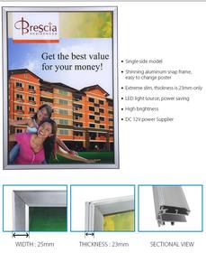 Cadre lumineux LED en aluminium noir et argent sur mesure 2026 16x24 24x36 27x40 pour affiches de cinéma - Product Image 4