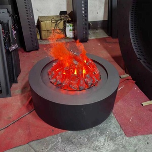 Chimenea eléctrica 3D personalizada, 100W, forma especial, cilíndrica, voz inteligente, independiente, AU, hogar, fuego <span class=keywords><strong>Artificial</strong></span> - Product Image 4