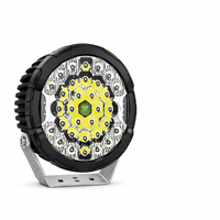 Phare de conduite HSSHLED 9 pouces 130W rond, faisceau combiné laser latéral, éclairage tout-terrain pour camion, SUV, Jeep 4x4