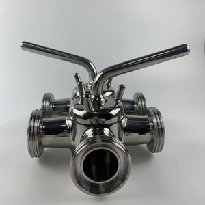 Dn11852 dn50 पुरुष थ्रेडेड एंड टी पोर्ट S316l कीमत स्टेनलेस स्टील तीन तरीके खाद्य और पेय प्रसंस्करण के लिए प्लग वाल्व - Product Image 4