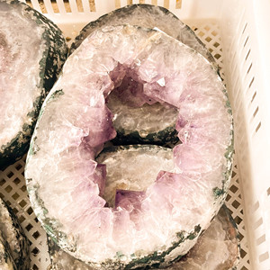 Fetta di pietra naturale grotte di ametista all'ingrosso fette di ametista stalattite - Product Image 3