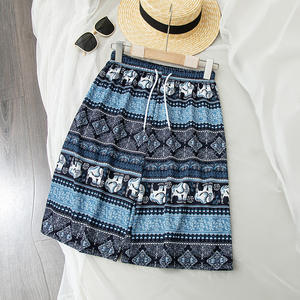 <span class=keywords><strong>Pantaloncini</strong></span> Estivi <span class=keywords><strong>Eleganti</strong></span> da Donna con Stampa, Vita Elastica e Gamba Larga, Casual e Comodi per la Spiaggia - Product Image 6