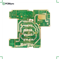 PCBSync Rogers RT/duroid 5880 0.5mm 1oz Or dur 2 couches Carte RF à perte ultra-faible