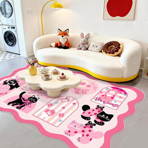 Alfombra Infantil con Diseño a Cuadros, Forma Novedosa, Imitación de Cachemira, Antideslizante, para Dormitorio, Sala de Estar, Área de Juegos - Product Image 3