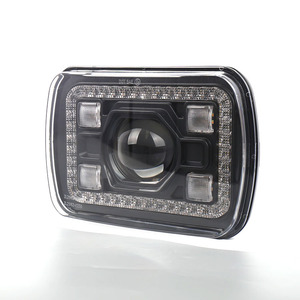 50W RGB LED Offroad LED Lumières 7X6 Pouces DRL Clignotant Antibrouillard LED Lampe De Travail Lumière De Travail Pour SUV ATV <span class=keywords><strong>Moto</strong></span> - Product Image 3