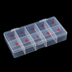 Caja organizadora transparente de plástico vacía para brocas de uñas, herramientas de manicura y arte de uñas, soporte para brocas - Product Image 5