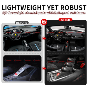 Base de Control Central para Auto, Estilo OEM, en Fibra de Carbono Seca, para Ferrari 488, Piezas de Auto de Alta Gama - Product Image 2