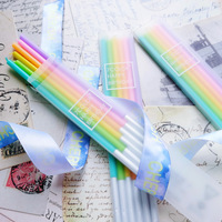 Verpackte Regenbogenfarbene Paraffinwachskerzen Halbhandgefertigt für Geburtstagsfeier-Dekorationen Fabrikgroßhandel mit Kostenlosem Versand