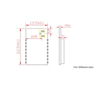 ESP32-C3 WiFi BLE Combo Module MoreSense MSWB2213O Port Série Transparent Transmission IOT Solution Personnalisé WiFi Module