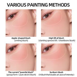 Crème blush multi-teintes à label privé, crème blush mate longue tenue, facile à estomper, blush naturel rosé, vente en gros OEM - Product Image 2