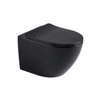WC suspendu en céramique blanc de haute qualité au design moderne, avec chasse d'eau à décharge directe, pour salle de bain de villa