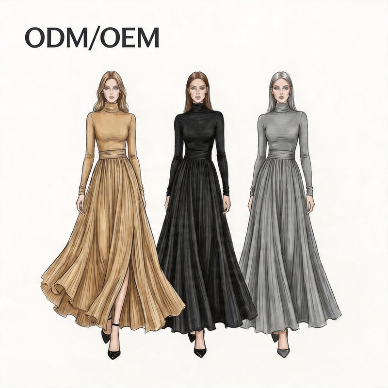 Women s Apparel Elegant Satin Pleated