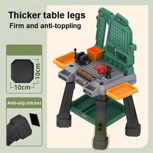 Table d'établi d'ingénierie de simulation enfant jeu de simulation atelier jouet ensemble d'<span class=keywords><strong>outils</strong></span> banc d'<span class=keywords><strong>outils</strong></span> pour tout-petits avec ensemble d'<span class=keywords><strong>outils</strong></span> de jeu réalistes - Product Image 3