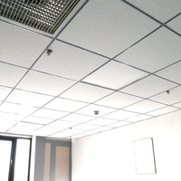 Composants de plafond suspendu galvanisés blancs : profilés en T principaux, profilés en T transversaux, et ossatures de plafond pour plafonds en laine minérale