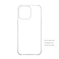 Coques de téléphone vierges transparentes pour sublimation pour iPhone 17 16 15 Pro Max, en TPU 2D, personnalisables par transfert thermique DIY