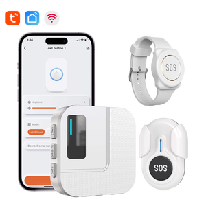 Système d'appel intelligent Daytech Tuya avec pagers pour maisons <span class=keywords><strong>de</strong></span> retraite, soins aux personnes âgées, bouton d'urgence au poignet, <span class=keywords><strong>assistance</strong></span> familiale pour les aidants - Product Image 1