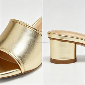Sandalias Elegantes para Mujer con Plataforma Abierta y Tacón Cuadrado, Parte Superior de Cuero PU, Suela de Goma, Ligeras, Ideales para Fiestas Nocturnas - Product Image 6