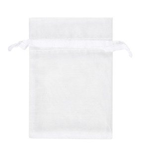 SHYRIBBIT sacchetti <span class=keywords><strong>Organza</strong></span> bianca 4x6 pollici - Product Image 1