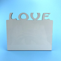 Usine En Gros Imprimable Transfert De Chaleur Impression Lettre D'amour Plaques Sublimation Vierge Mdf Bois Cadres Photo