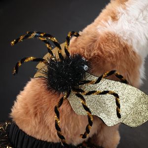 Disfraz de Halloween para mascotas, conjunto de falda y alas de araña negra para perros, venta al por mayor transfronteriza de gran éxito - Product Image 1