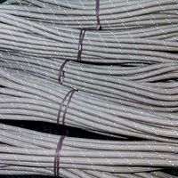 Corde d'escalade statique LANXIN en nylon tressé double à faible élongation, haute résistance, pour extérieur, 4 mm, orange, réfléchissante, corde de sauvetage personnalisée