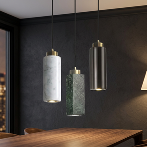 Elegantes Lámparas Colgantes LED Italianas de Latón Negro, Lámpara de Techo Moderna, Regulable, Fácil Instalación, Sala de Estar, CRI 80 - Product Image 3