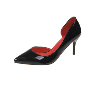 2025 nuove <span class=keywords><strong>scarpe</strong></span> da donna <span class=keywords><strong>con</strong></span> tacco alto <span class=keywords><strong>con</strong></span> tacco a spillo Sexy da 9cm flirt singolo nero rosso Sole lavorare tacchi alti per l'estate - Product Image 4