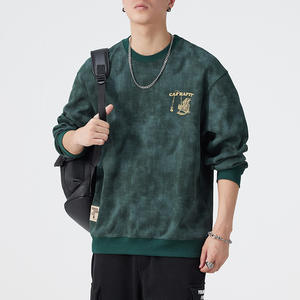 Nouveau <span class=keywords><strong>Sweat</strong></span>-shirt en <span class=keywords><strong>molleton</strong></span> de coton pour homme, collection Automne-Hiver 2024, à col rond, manches longues, coupe ample, grande taille, avec motif lettres imprimé numériquement - Product Image 4